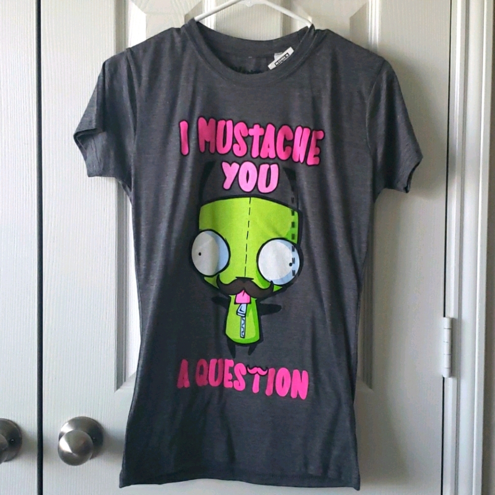 Teen gray invader zim t-shirt